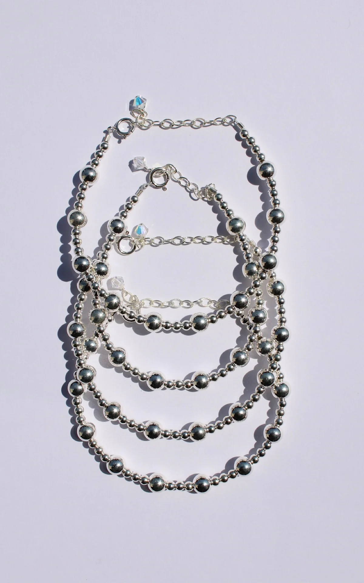 14k Gold Filled/ Sterling Silver Jasmine Bracelet - Image 2