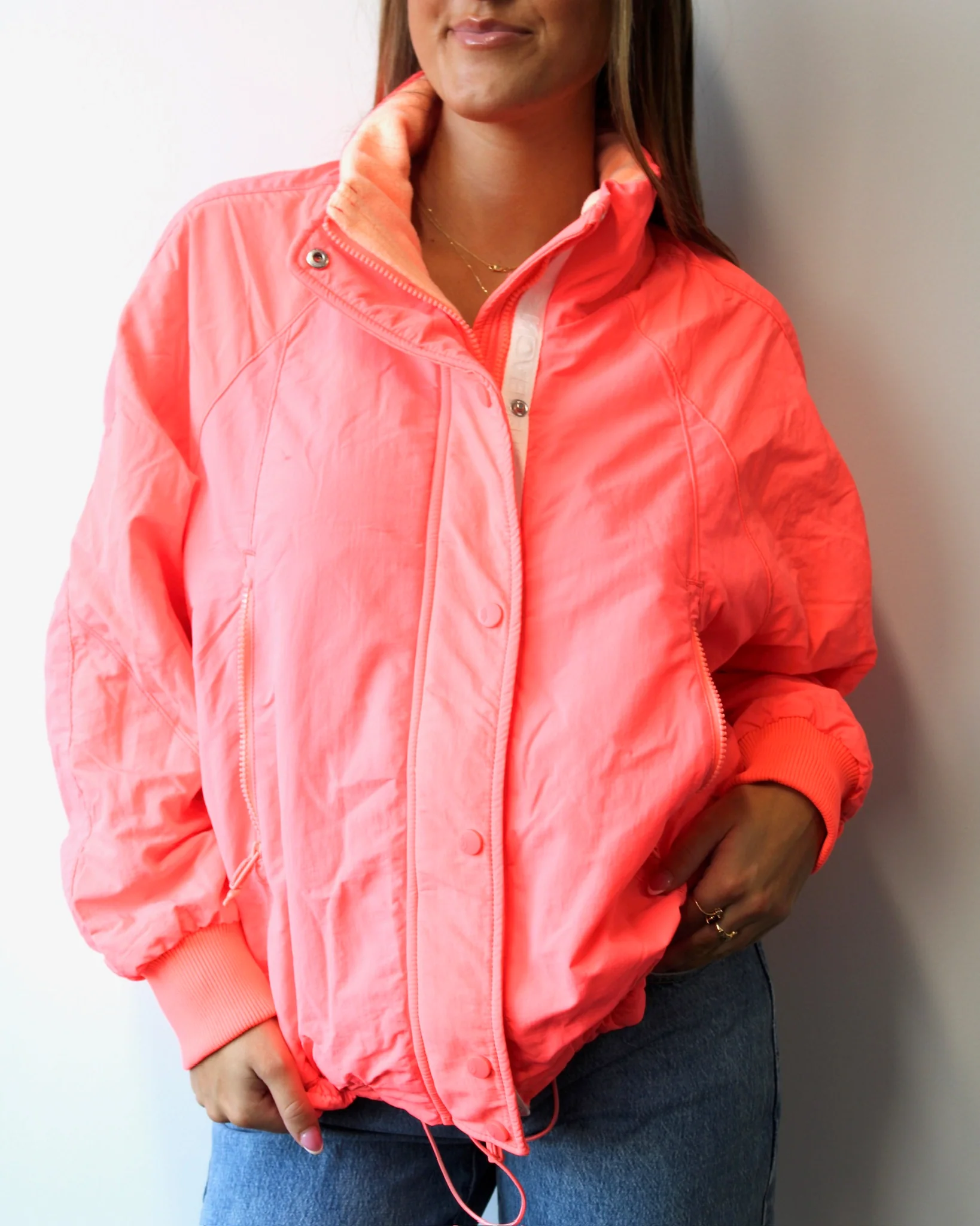 Neon Coral Jacket - Image 2
