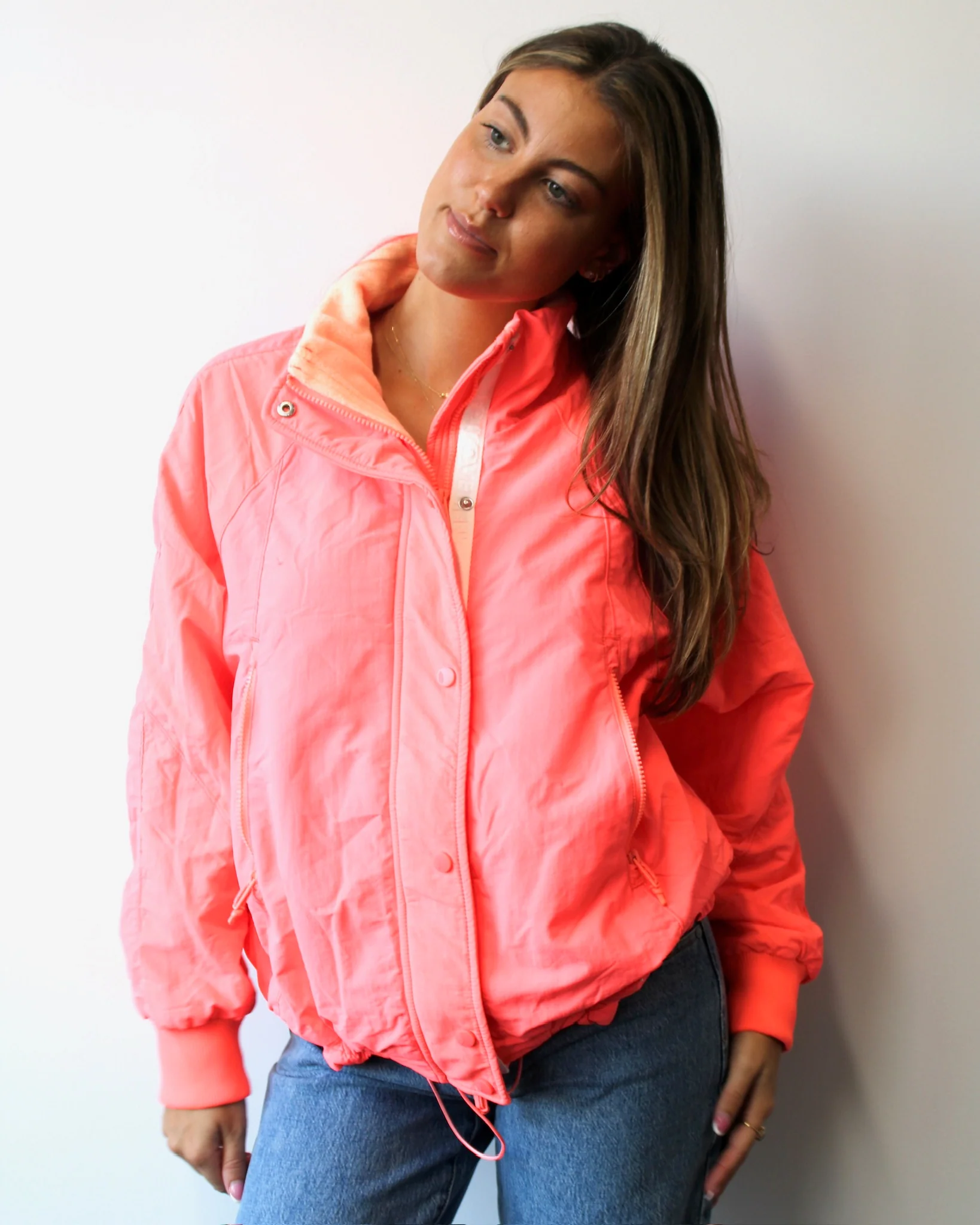 Neon Coral Jacket - Image 4