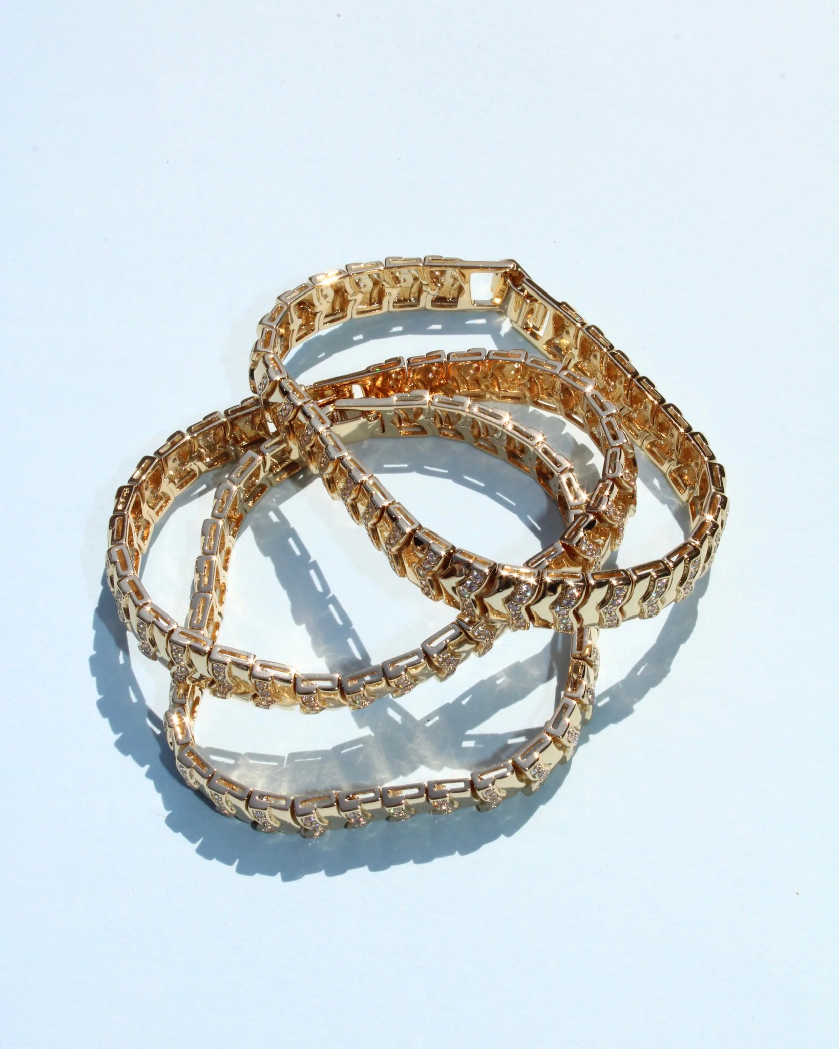 Chevron Chain Bracelet - Image 3