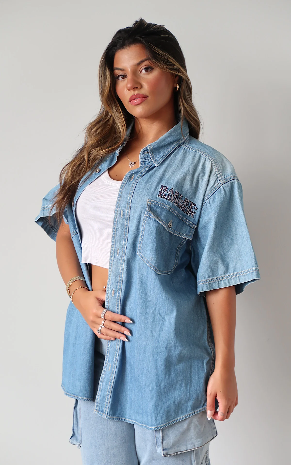 Evi11 Twin Harley Vintage Denim - Image 4