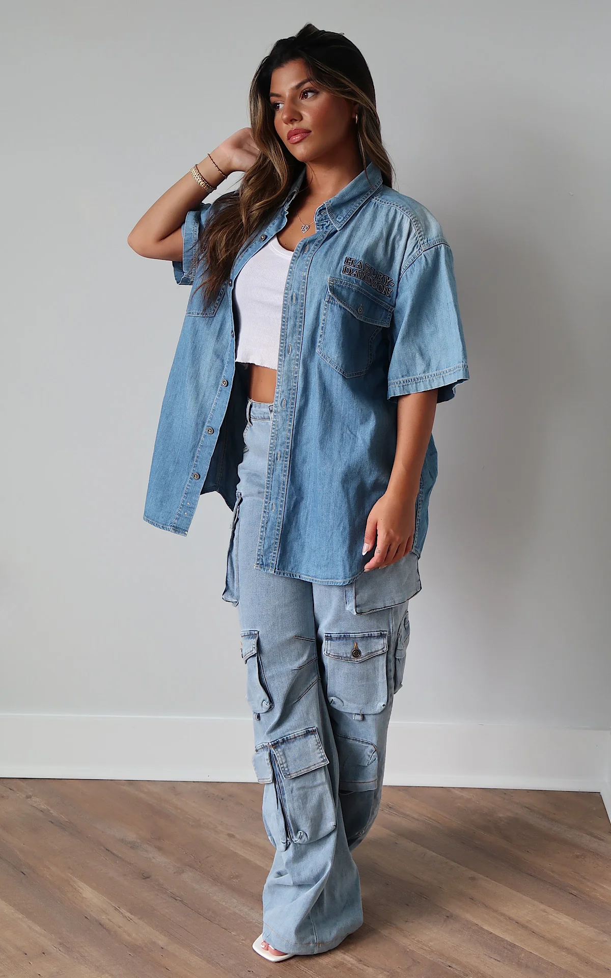 Evi11 Twin Harley Vintage Denim - Image 5