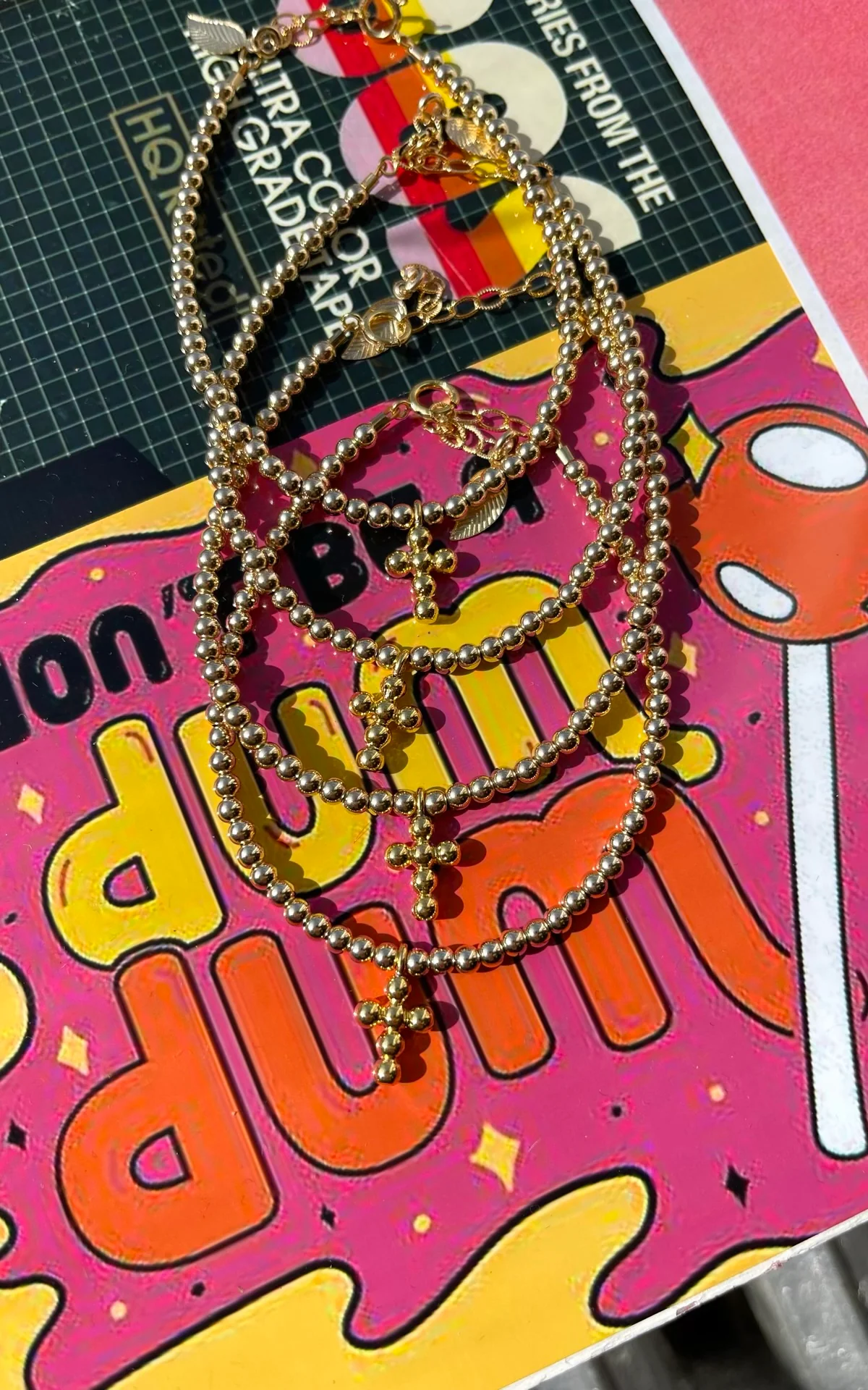 Golden Cross Bracelet - Image 2