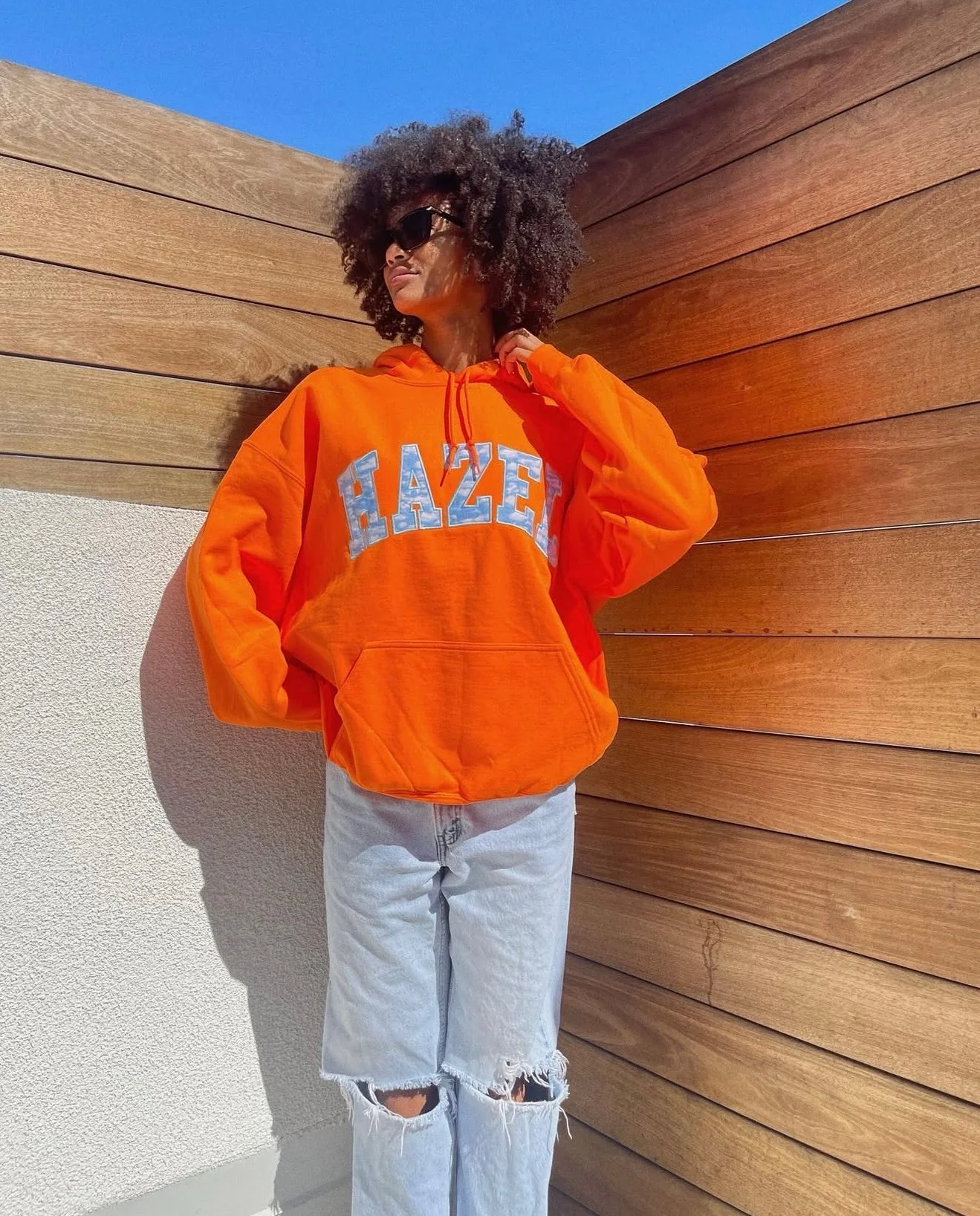 The HZL Orange Cloud Hoodie - Image 2