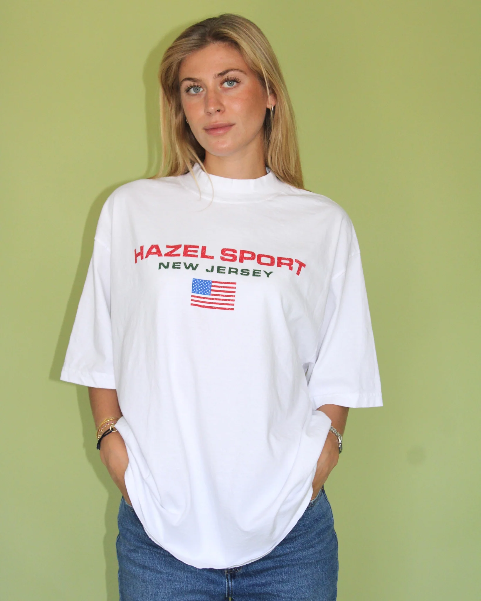 The Hazel Sport Tee // White