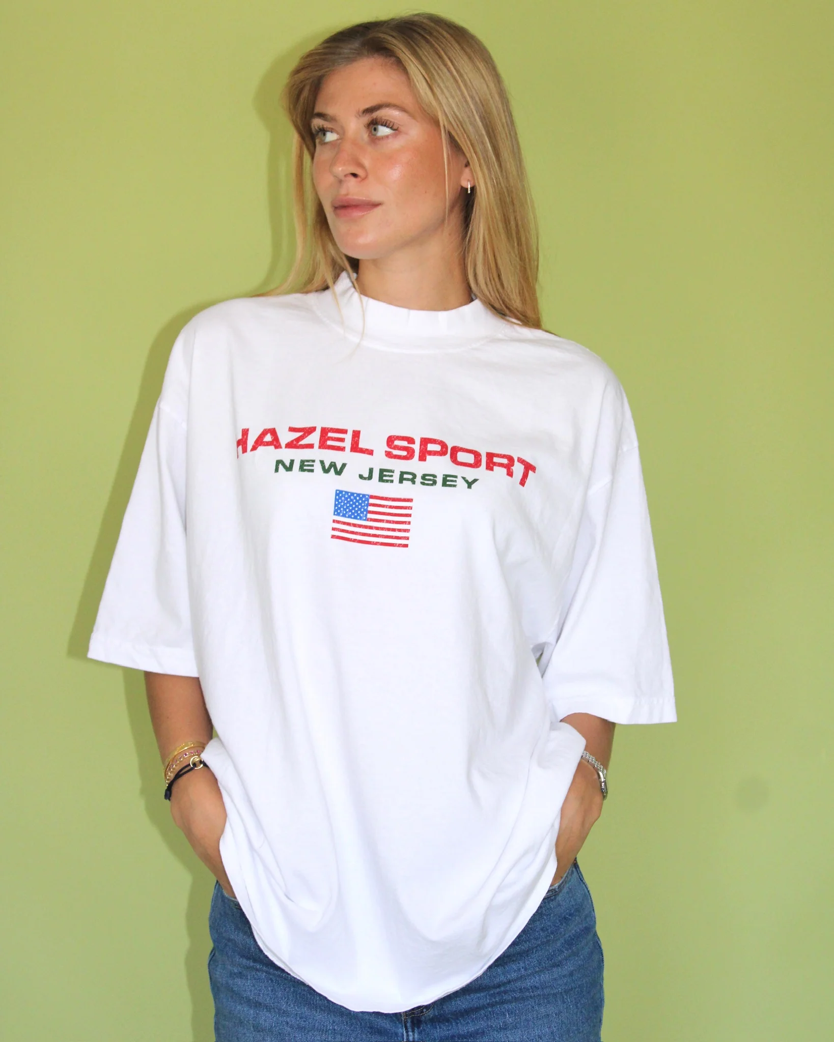 The Hazel Sport Tee // White - Image 2