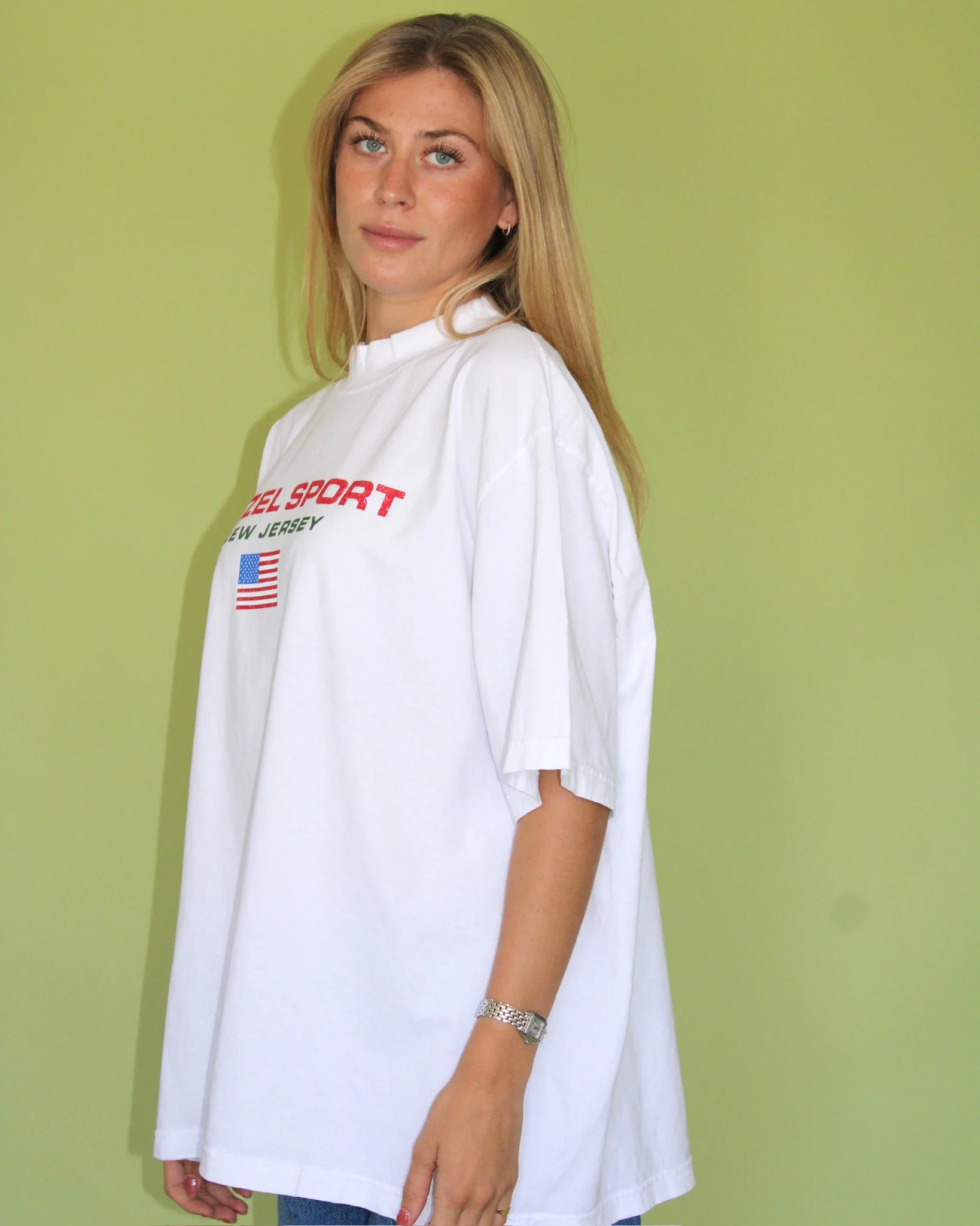 The Hazel Sport Tee // White - Image 3