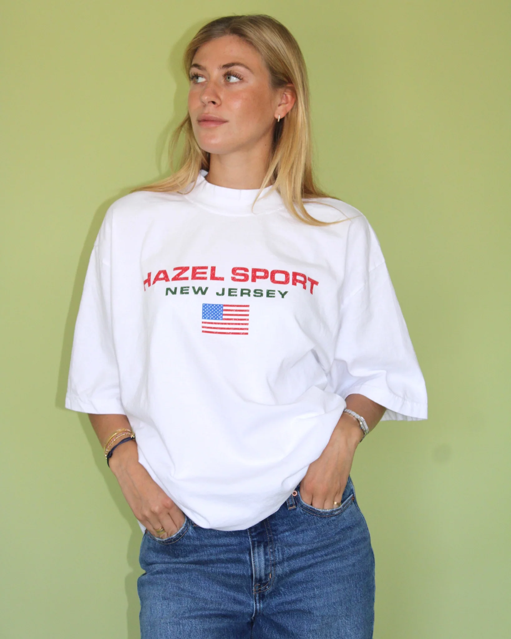 The Hazel Sport Tee // White - Image 4