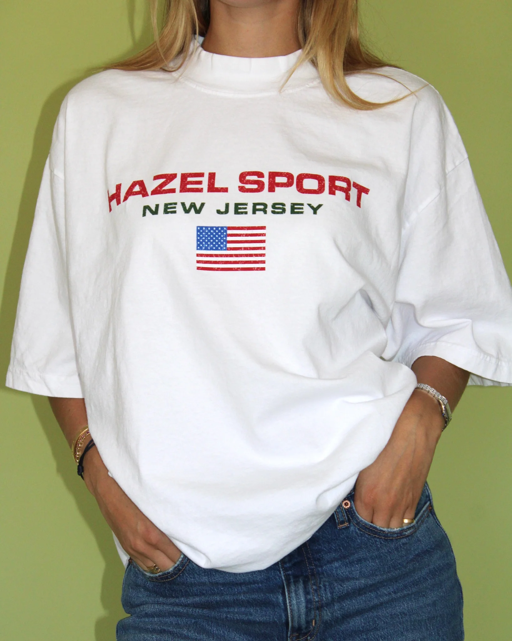 The Hazel Sport Tee // White - Image 5