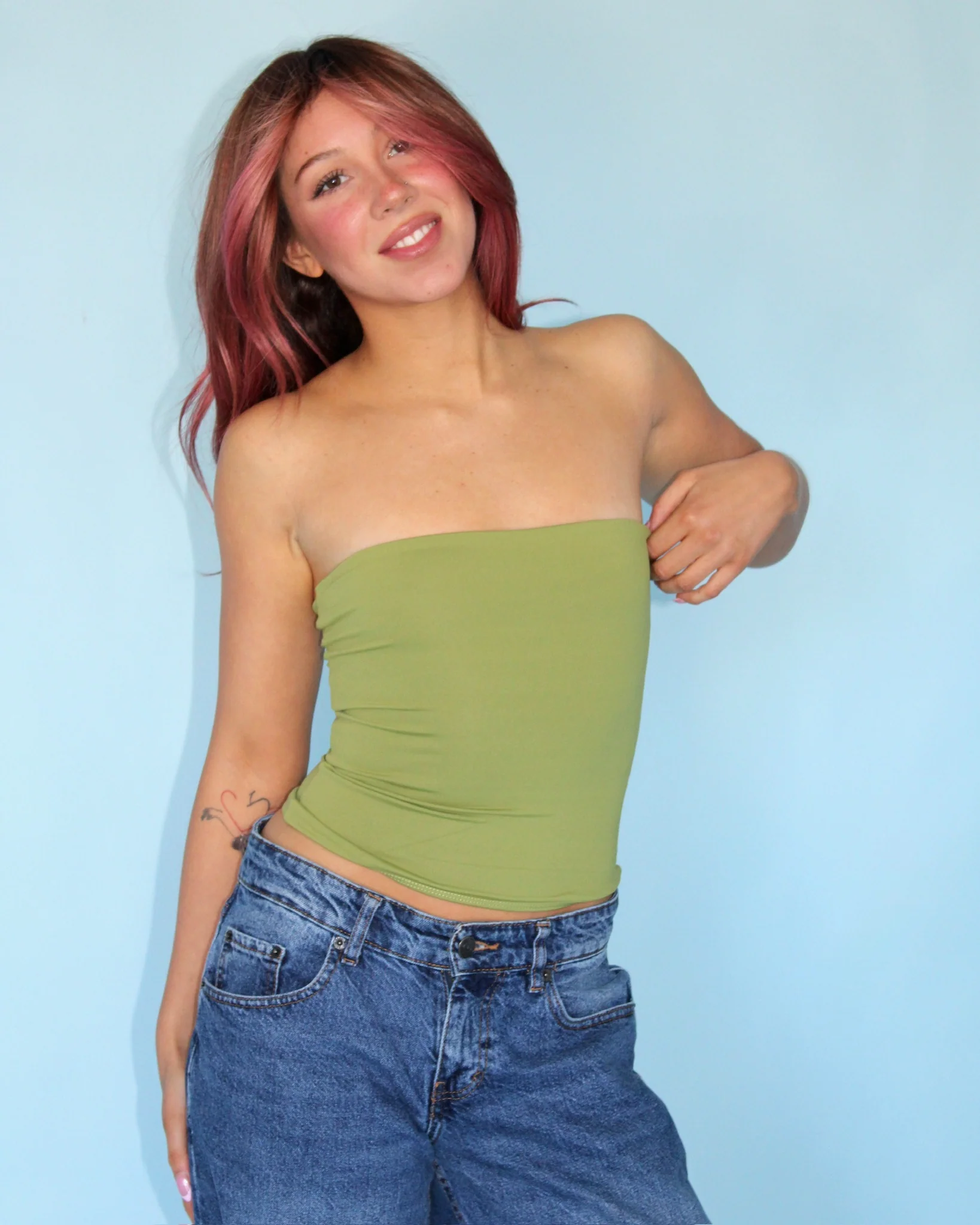HZL Tube Top // Olive - Image 4