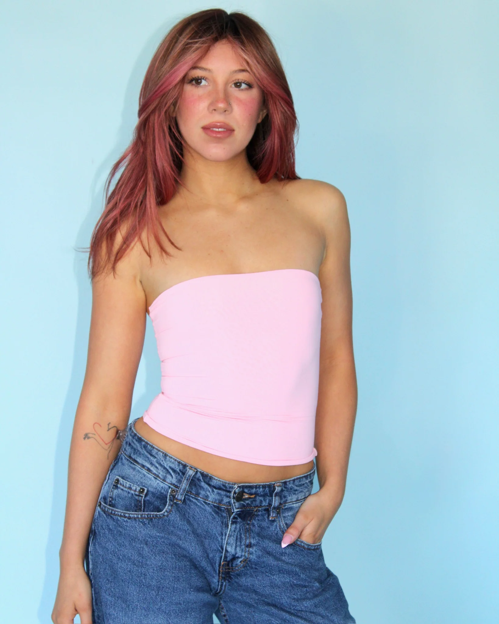 HZL Tube Top // Pink - Image 2