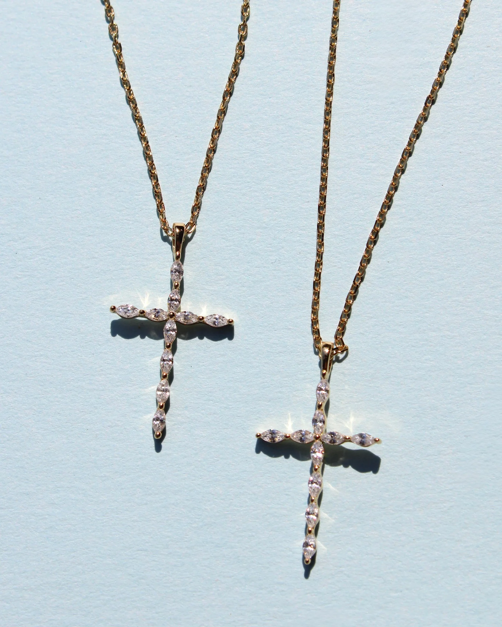 Marquise Cross Necklace - Image 2