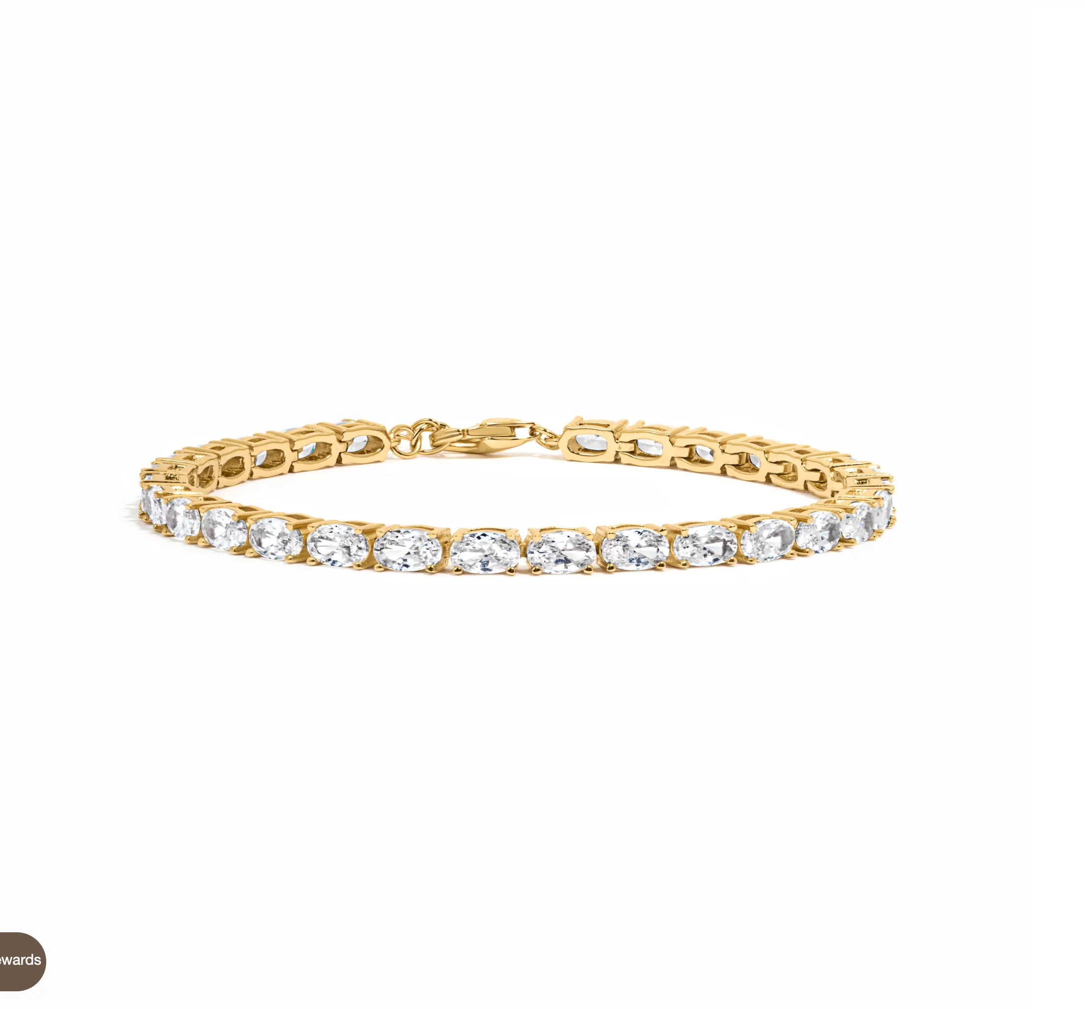 Oval Stone Tennis Bracelet - Image 2