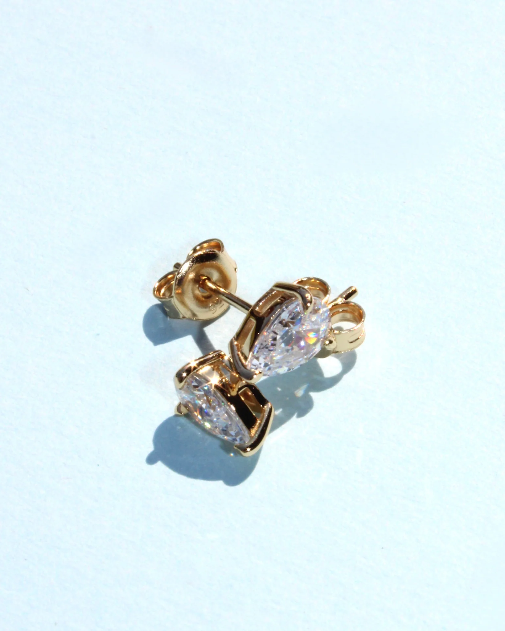 Pear Stud Earrings - Image 2