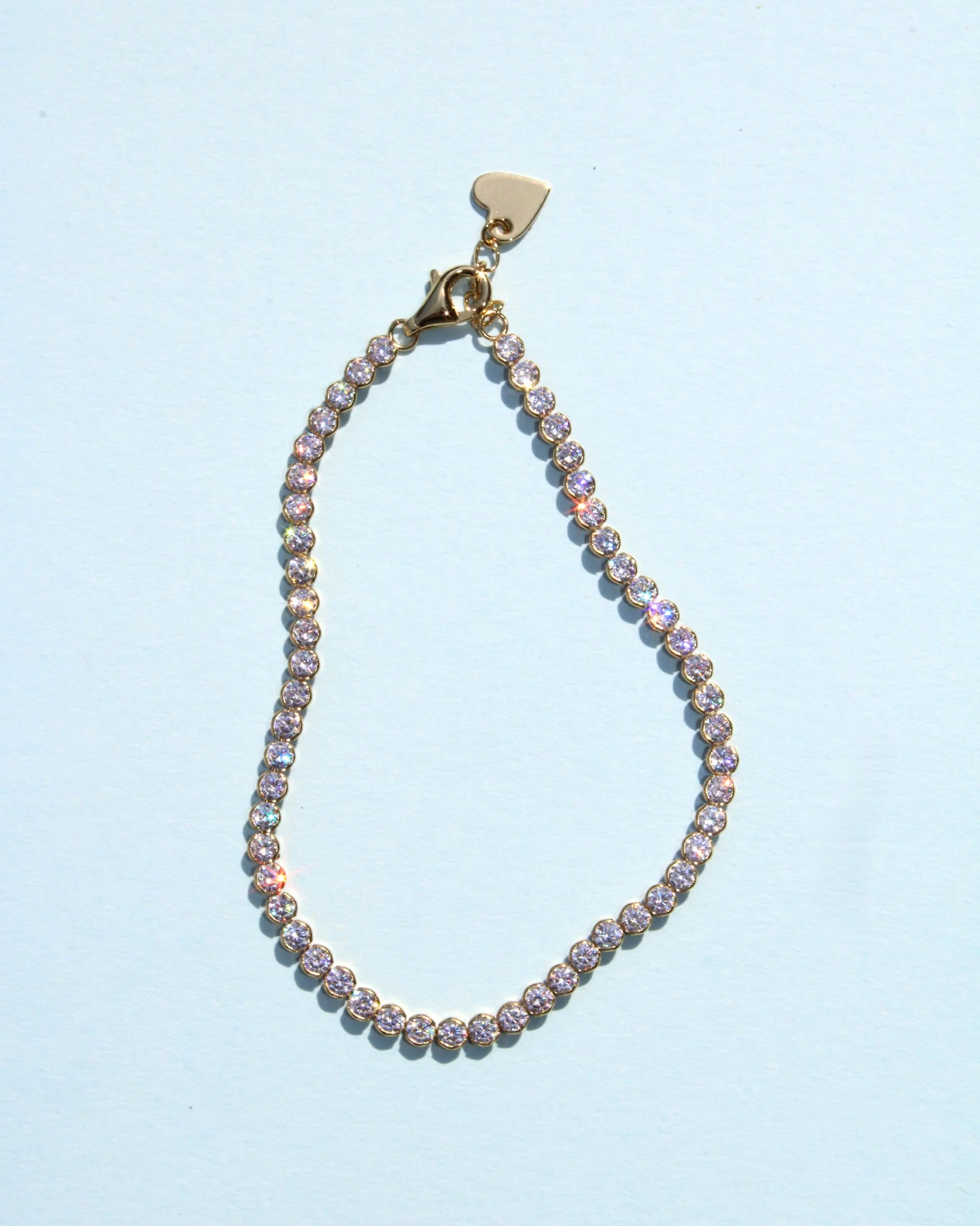 Round Bezel Tennis Bracelet