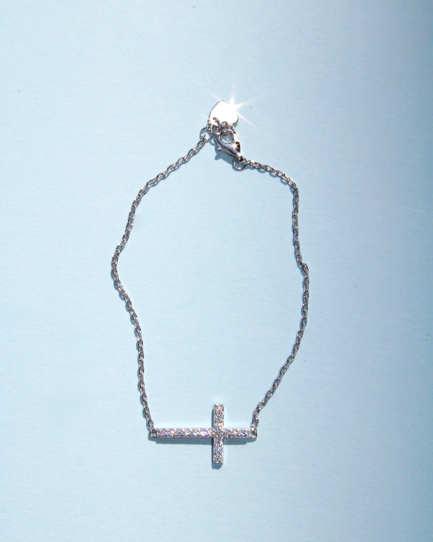 Sideways Cross Bracelet