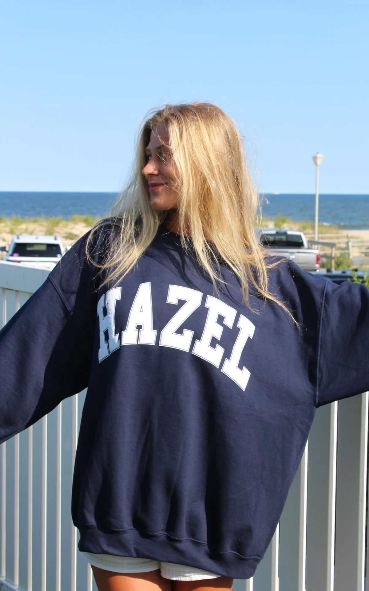 The Capri Crewneck // Navy - Image 6