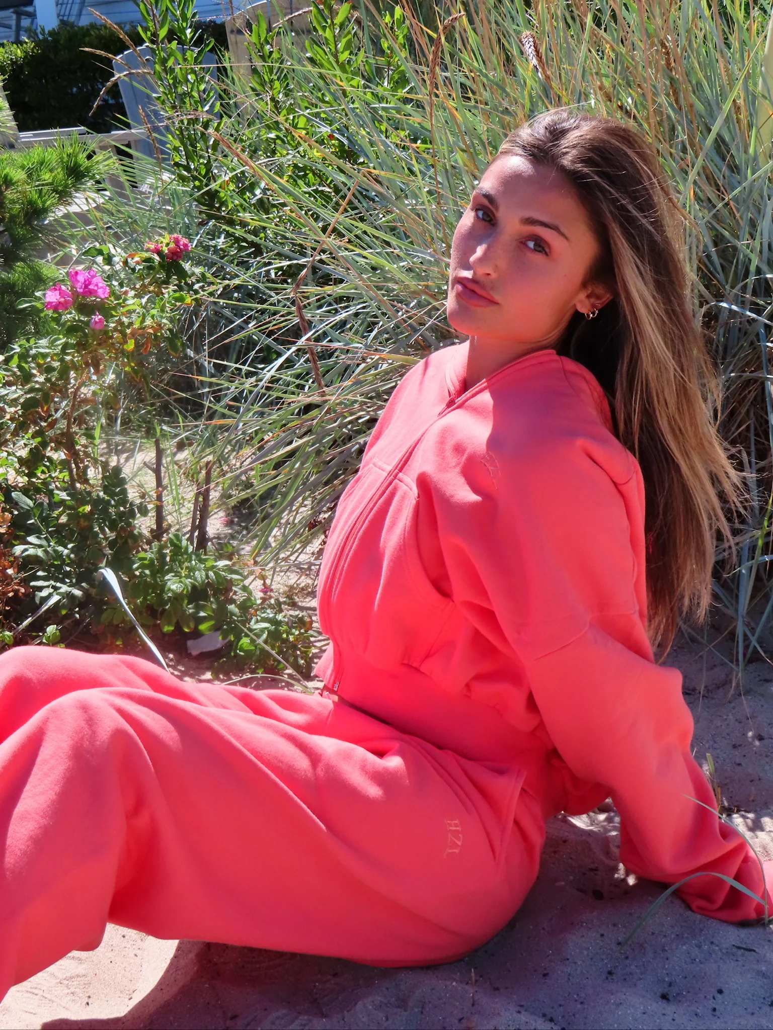 The HZL Apricot Cropped Zip Up - Image 3