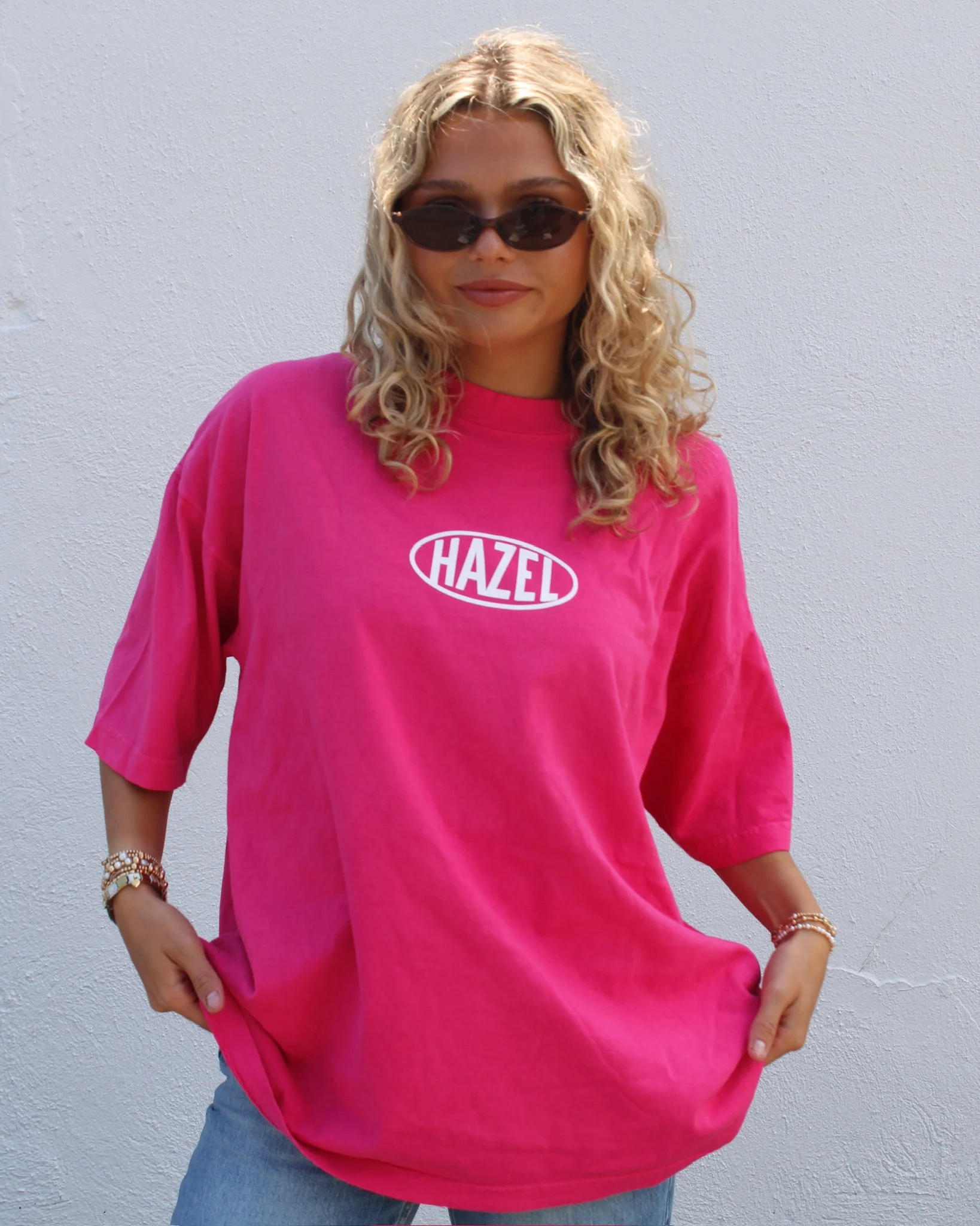 The HZL Tee // Hot Pink