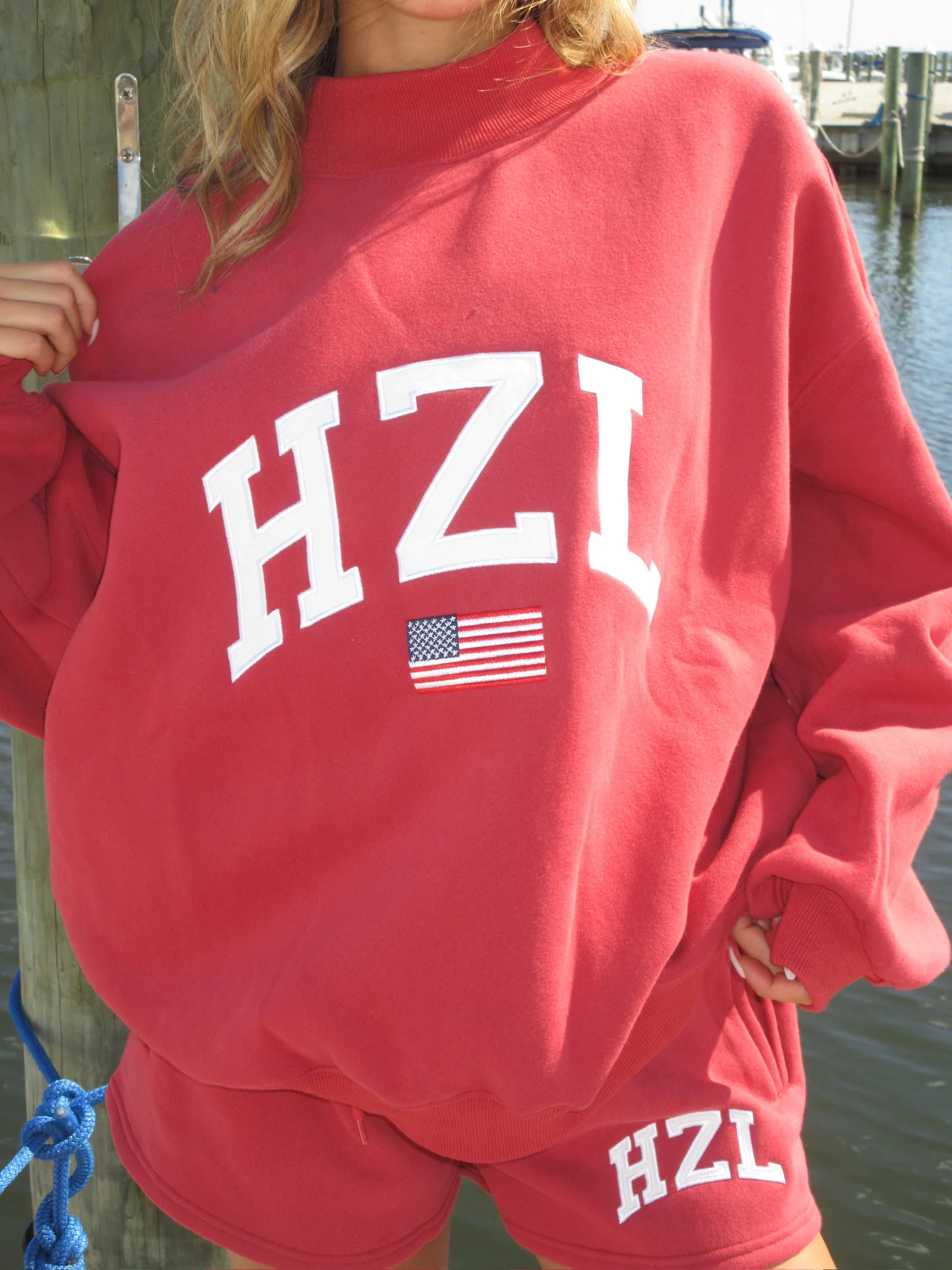 The HZL Miss America Mockneck // Cherry - Image 2