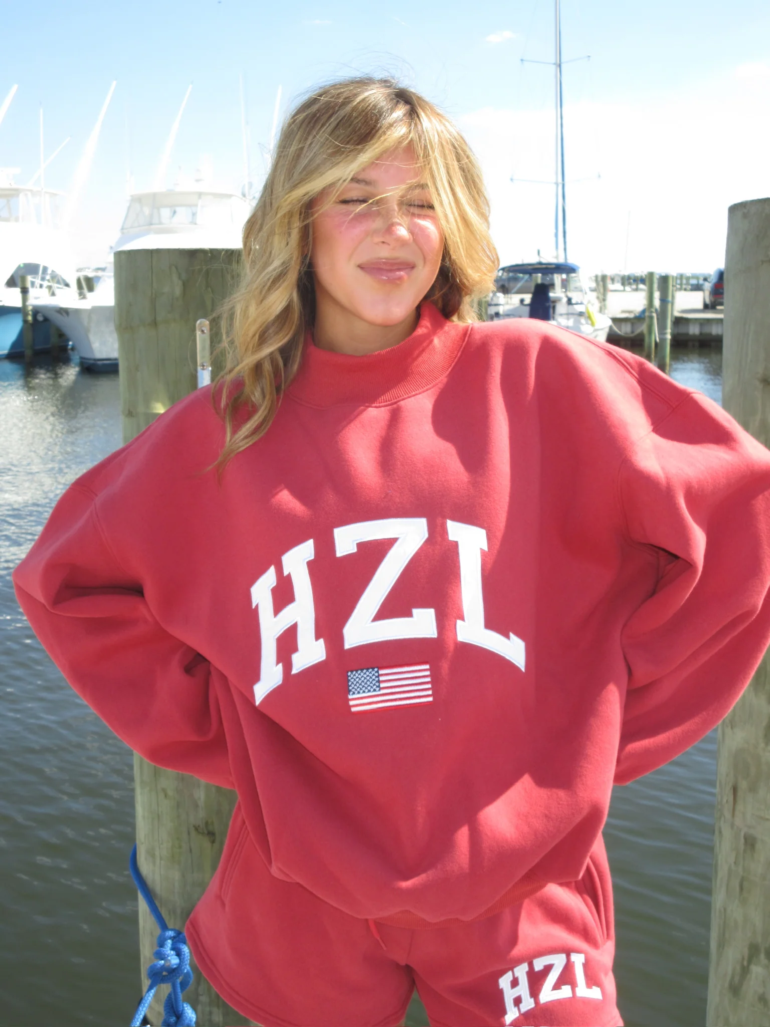 The HZL Miss America Mockneck // Cherry - Image 3