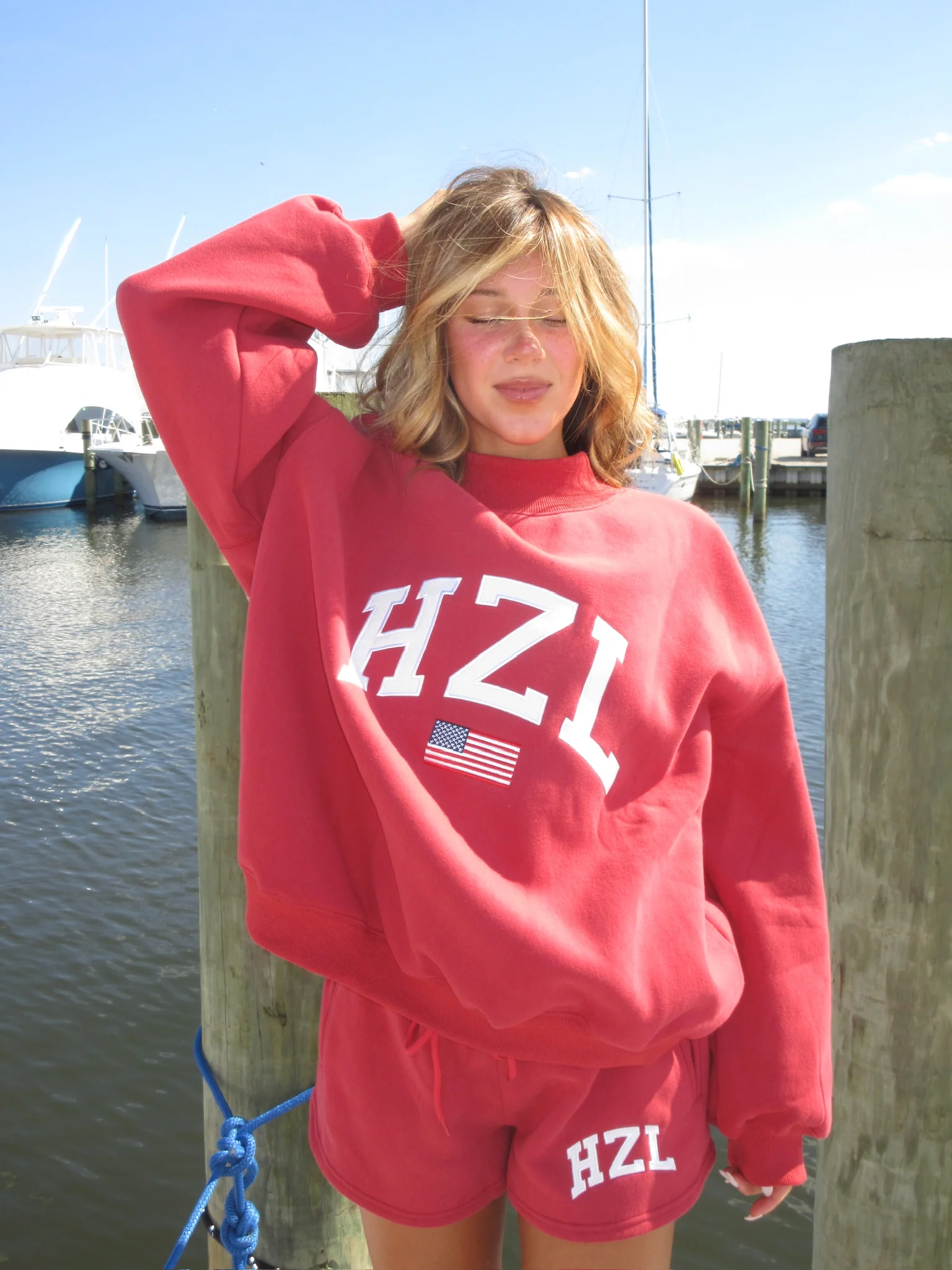 The HZL Miss America Mockneck // Cherry - Image 4