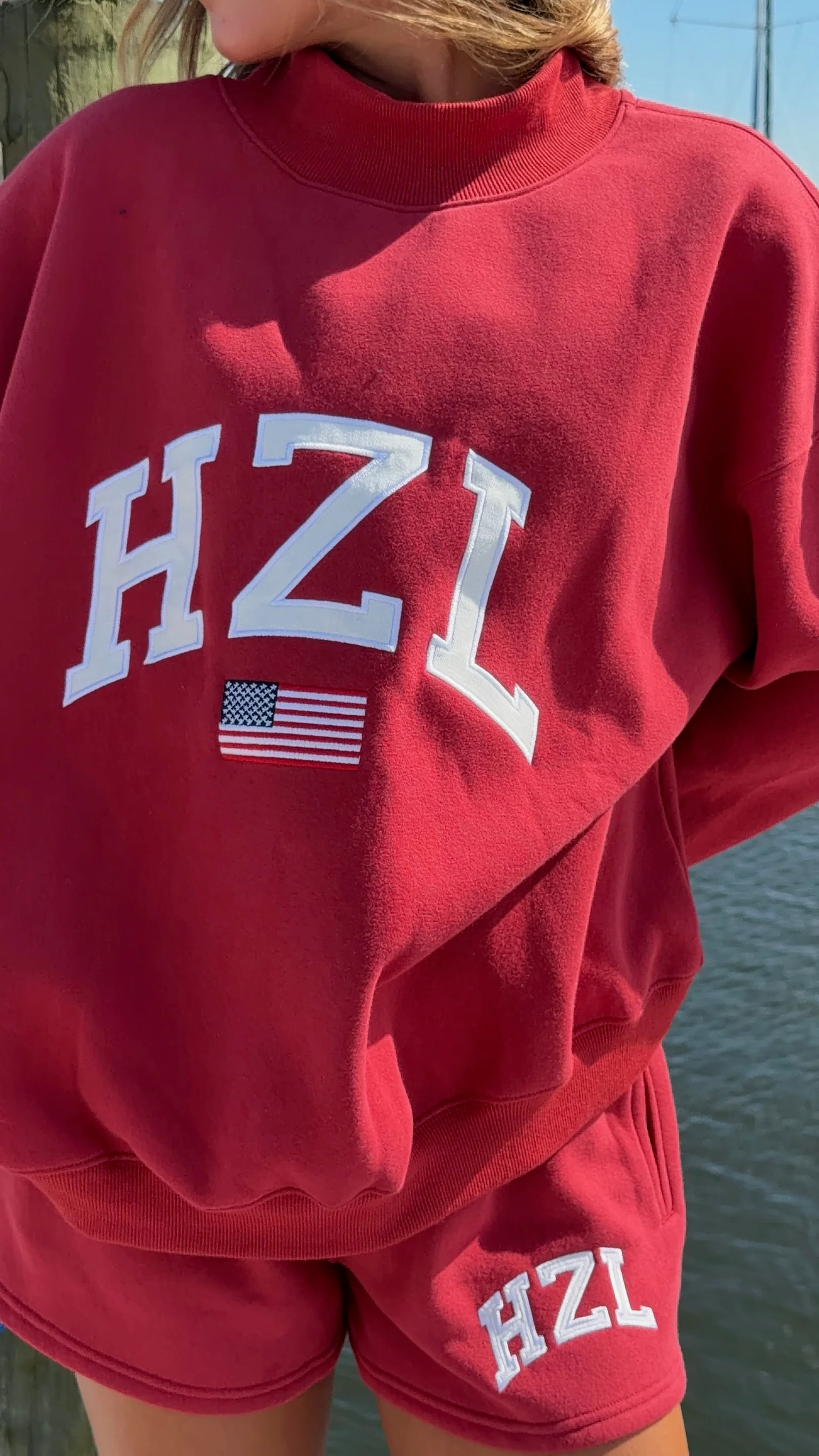 The HZL Miss America Mockneck // Cherry - Image 6