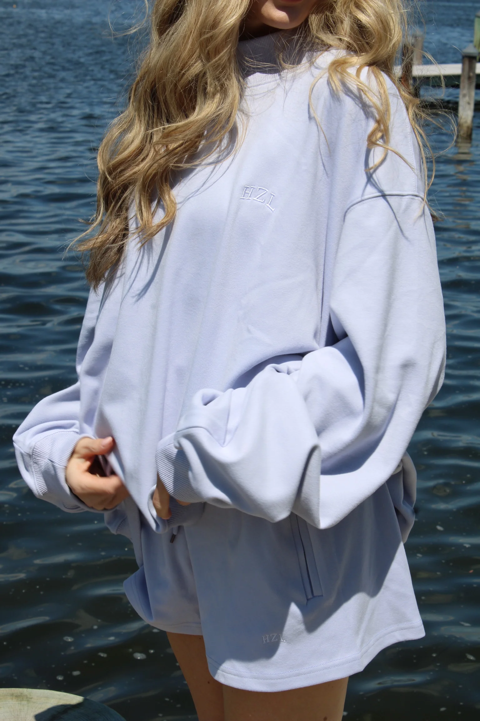 The Sunday Brunch Shorts // Dusty Blue - Image 2